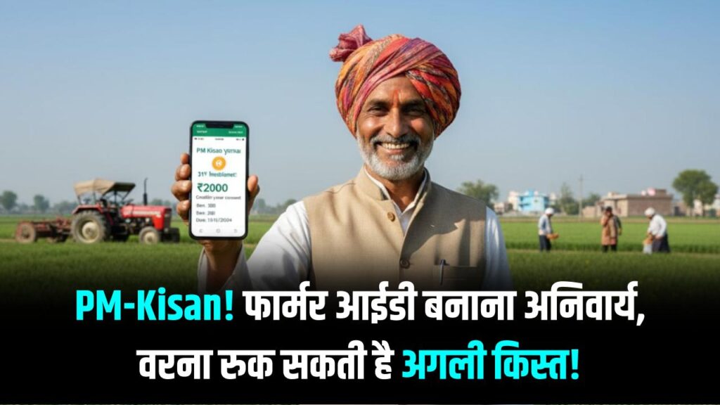 PM किसान लाभार्थियों के लिए डेडलाइन! अगर नहीं बनी फार्मर आईडी तो अटक जाएंगे ₹2000, ऐसे करें ऑनलाइन अप्लाई।