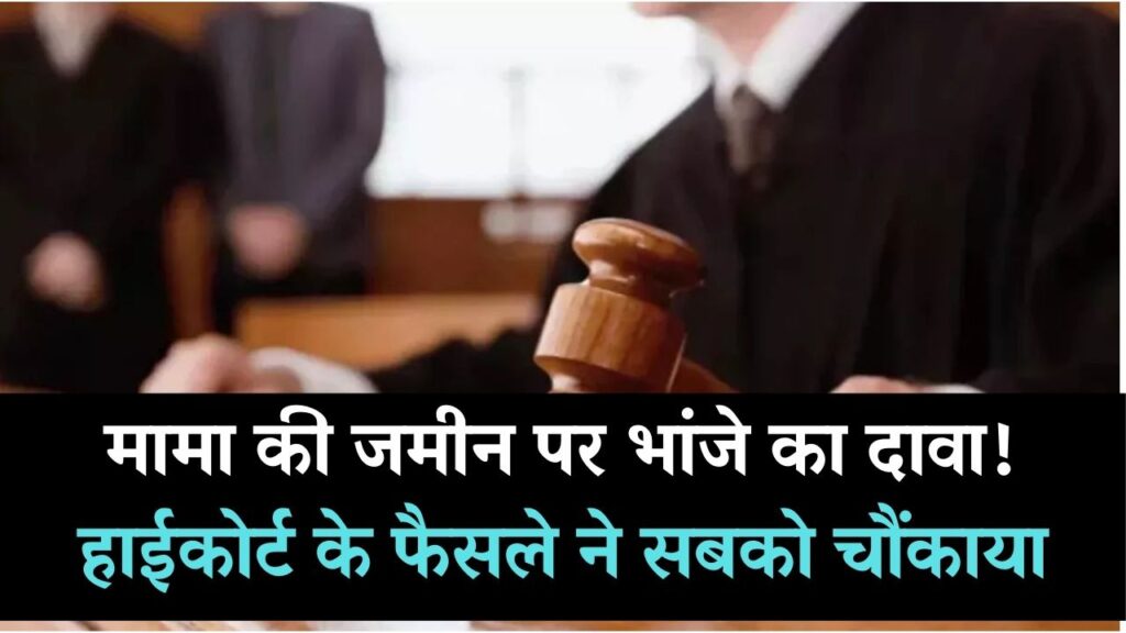 भांजे ने मामा की जमीन पर ठोका दावा, हाईकोर्ट के फैसले ने सबको कर दिया हैरान
