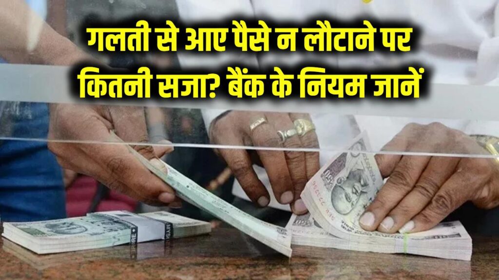 Bank Recovery Rules: गलती से आए पैसे न लौटाने पर कितनी सजा मिलती है? जानें बैंक के नियम