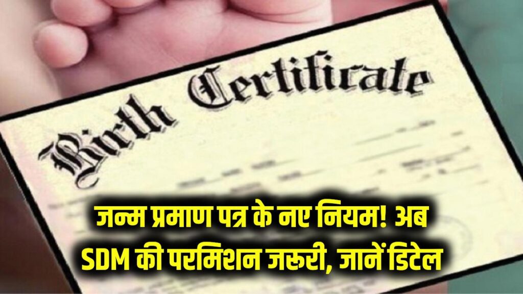 Birth Certificate Rules: जन्म प्रमाण पत्र बनाने के लिए नए नियम, SDM की परमिशन जरूरी, जानें पूरी जानकारी