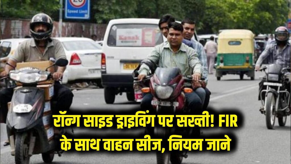रॉन्ग साइड ड्राइविंग पर सख्ती! अब FIR ही नहीं, कार-बाइक भी होगी सीज, नए नियम जान लें